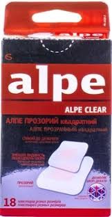 АЛПЕ прозорий квадратний (38ммх38мм №9, 22ммх22мм №9) №18