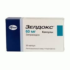 ЗЕЛДОКС (Зипрасидон) 60мг капс. №56