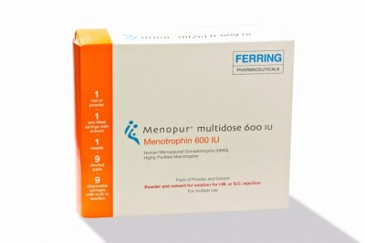 Менопур (Менотропины)600ФСГ+600ЛГ №1+растворитель