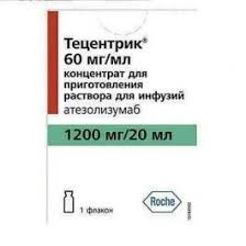 Тецентрик (Атезолизумаб) концентрат 1200 мг / 20 мл флакон №1